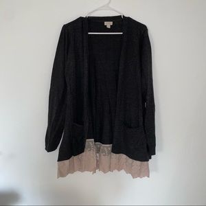 Black and Pink Cardigan